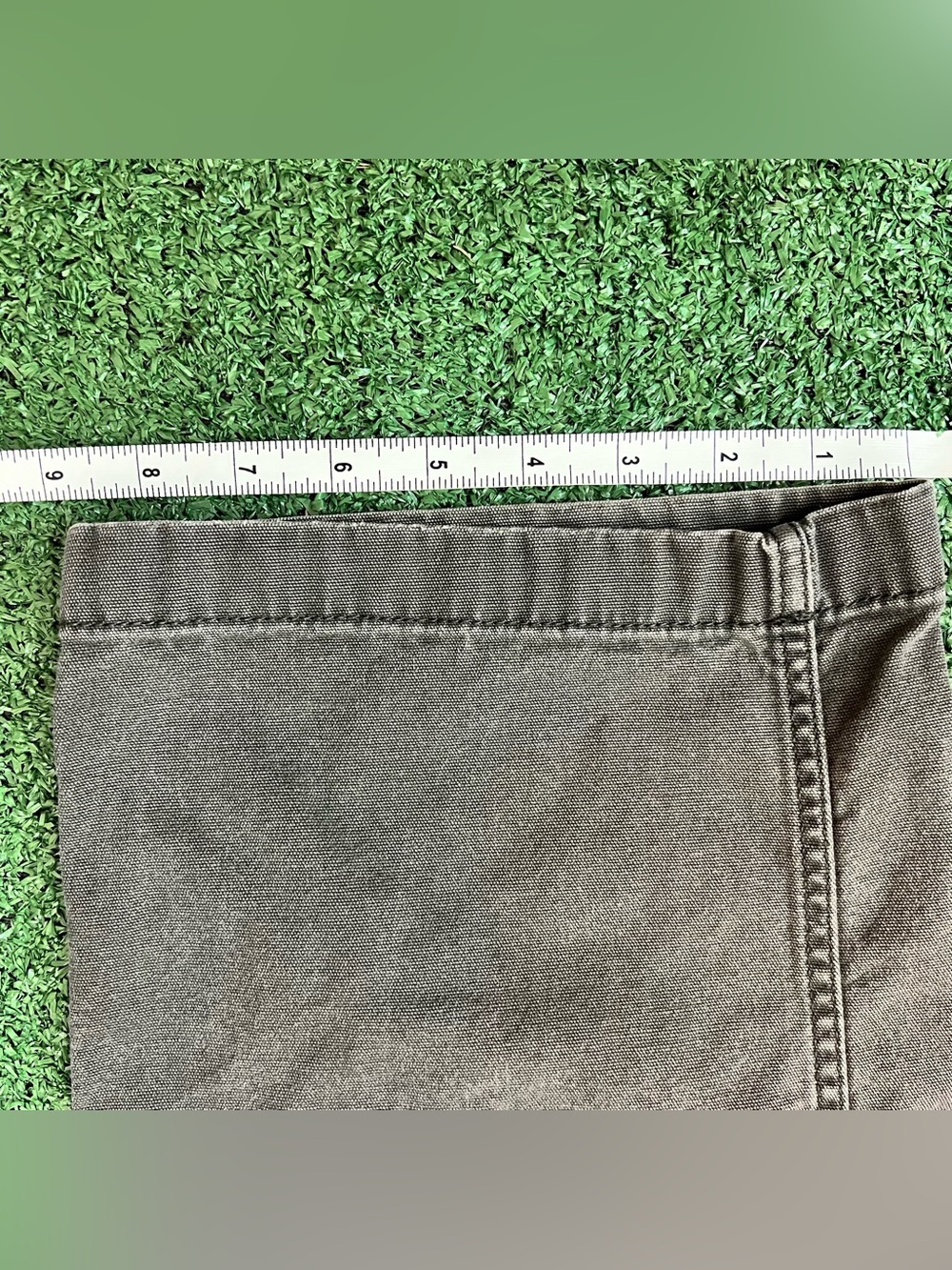 Carhartt Pants Mens 38x34 Gray Relaxed Fit Canvas Workwear Carpenter Utility - Picture 10 of 11
